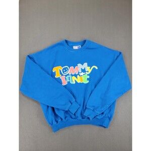 Tommy Innit Sweatshirt Mens M Blue Pogchamp 2021 Crewneck Fleece Logo Gamer Pile